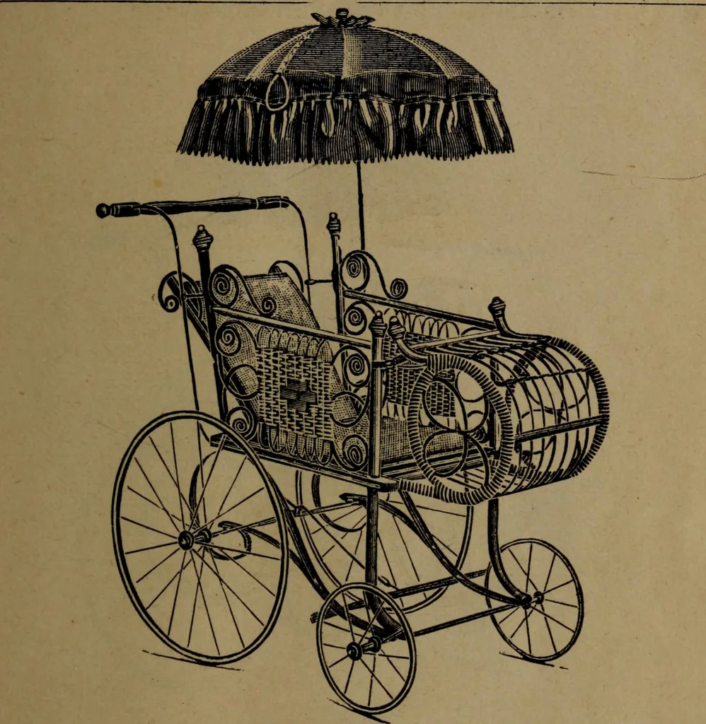 An illustration from Largest dealers in baby carriages, baby vehicles and reed furniture in Canada / The Richard Simpson Co., Limited, Toronto, Canada., 1902, leaf 54