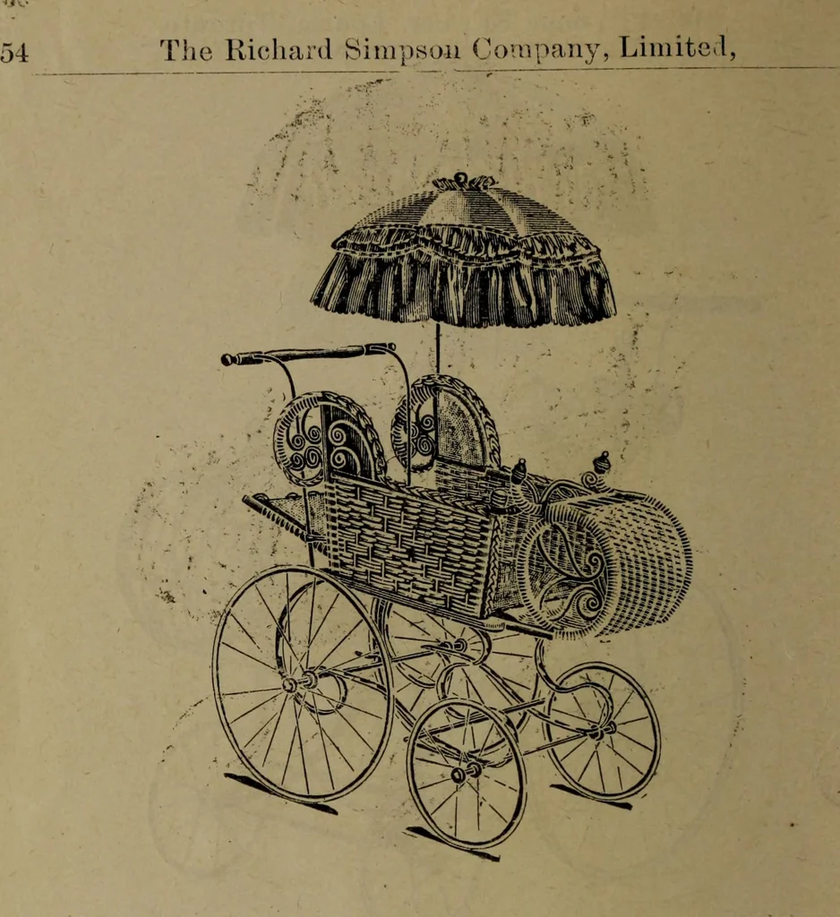An illustration from Largest dealers in baby carriages, baby vehicles and reed furniture in Canada / The Richard Simpson Co., Limited, Toronto, Canada., 1902, leaf 55