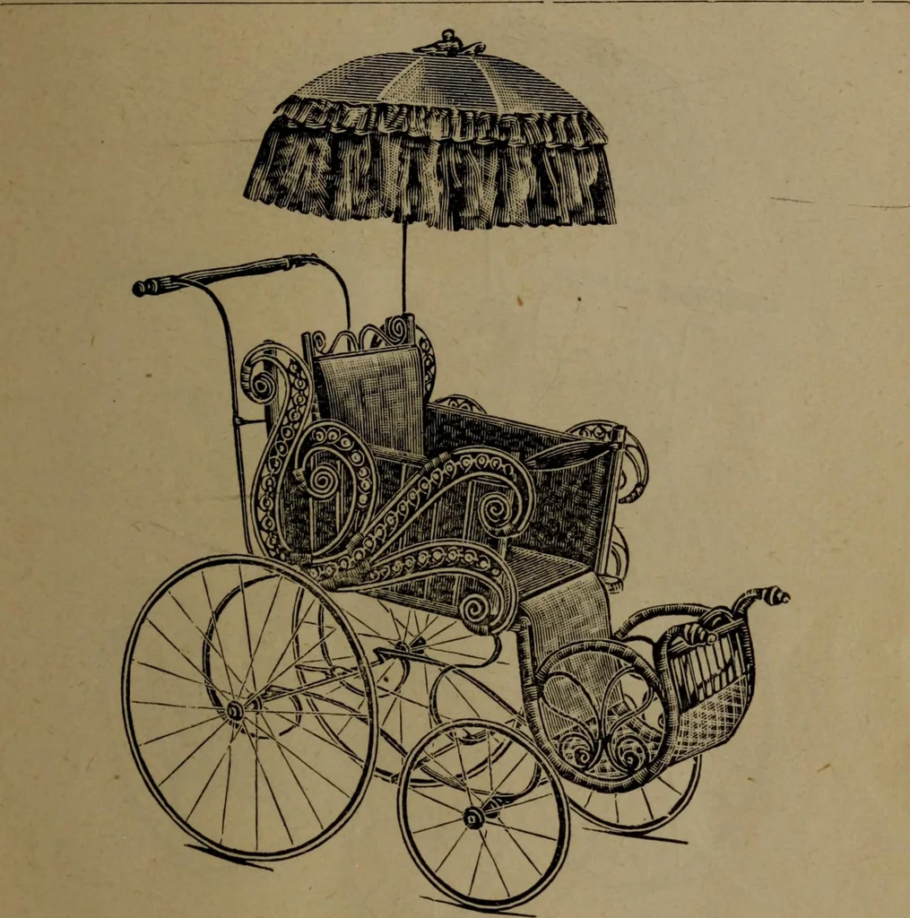 An illustration from Largest dealers in baby carriages, baby vehicles and reed furniture in Canada / The Richard Simpson Co., Limited, Toronto, Canada., 1902, leaf 56