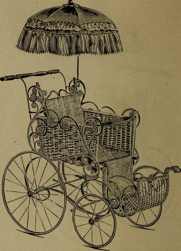 An illustration from Largest dealers in baby carriages, baby vehicles and reed furniture in Canada / The Richard Simpson Co., Limited, Toronto, Canada., 1902, leaf 57