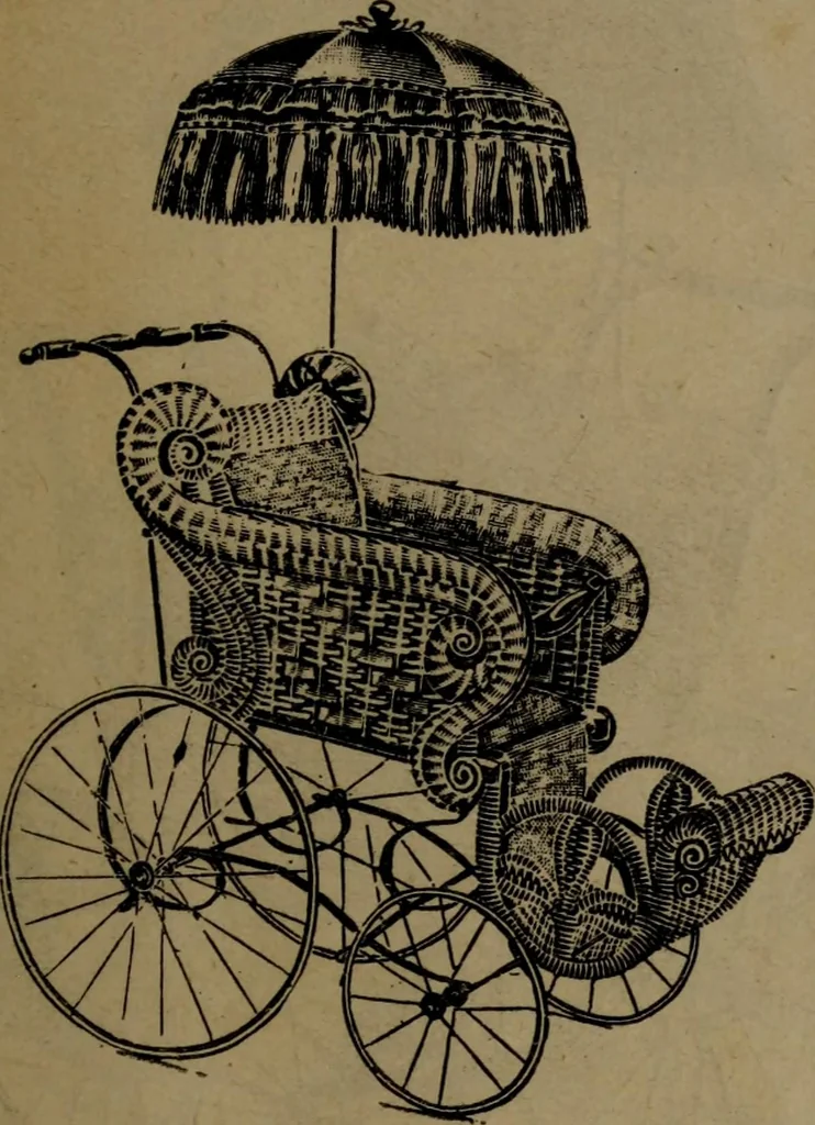 An illustration from Largest dealers in baby carriages, baby vehicles and reed furniture in Canada / The Richard Simpson Co., Limited, Toronto, Canada., 1902, leaf 64