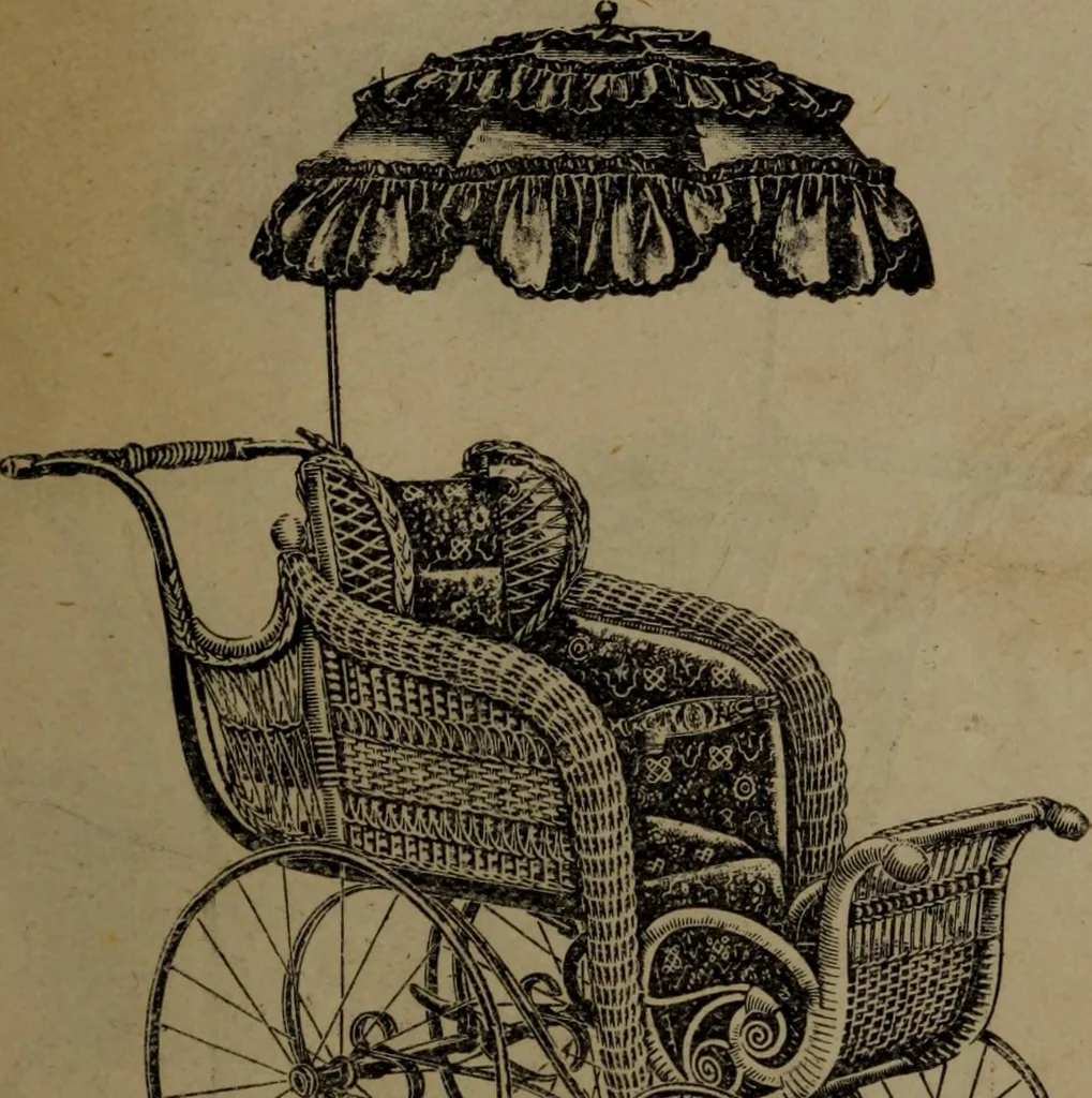 An illustration from Largest dealers in baby carriages, baby vehicles and reed furniture in Canada / The Richard Simpson Co., Limited, Toronto, Canada., 1902, leaf 66