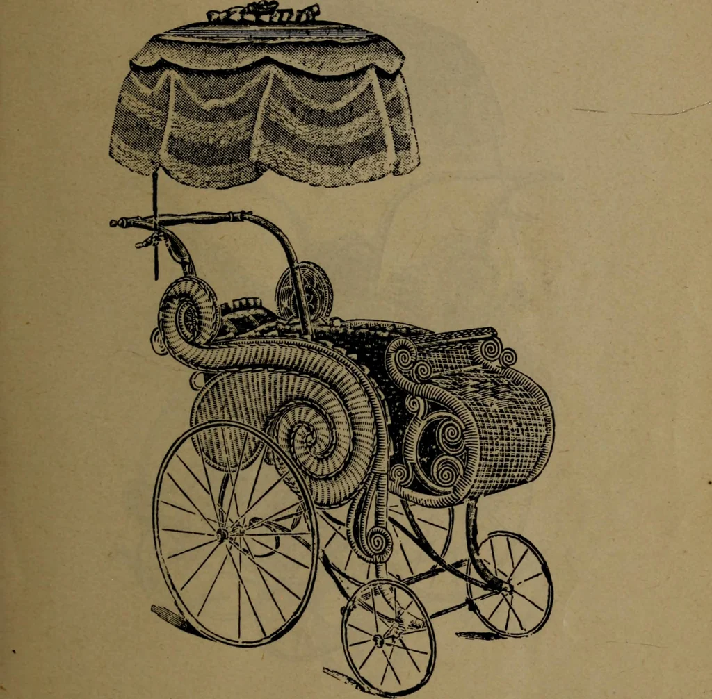 An illustration from Largest dealers in baby carriages, baby vehicles and reed furniture in Canada / The Richard Simpson Co., Limited, Toronto, Canada., 1902, leaf 72
