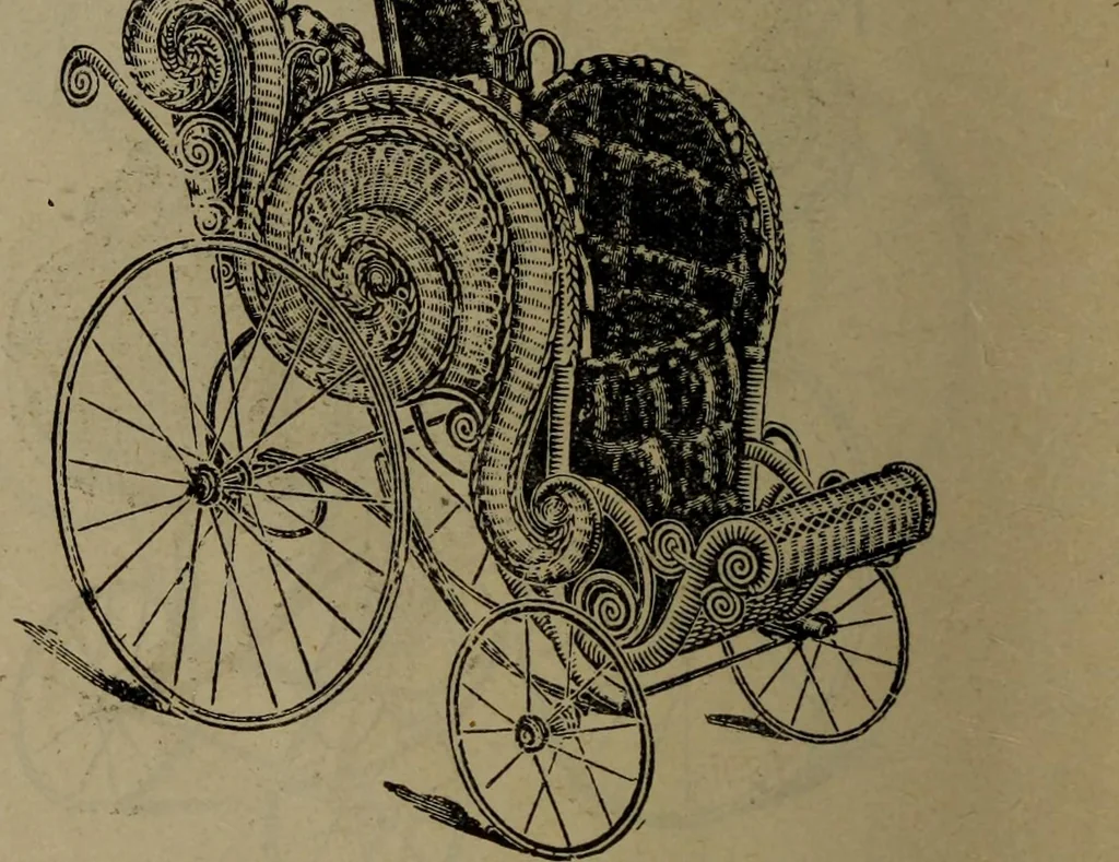 An illustration from Largest dealers in baby carriages, baby vehicles and reed furniture in Canada / The Richard Simpson Co., Limited, Toronto, Canada., 1902, leaf 73