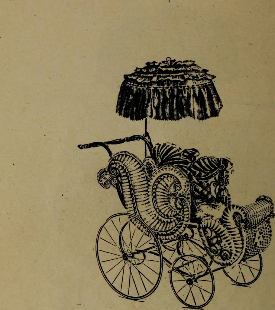 An illustration from Largest dealers in baby carriages, baby vehicles and reed furniture in Canada / The Richard Simpson Co., Limited, Toronto, Canada., 1902, leaf 77