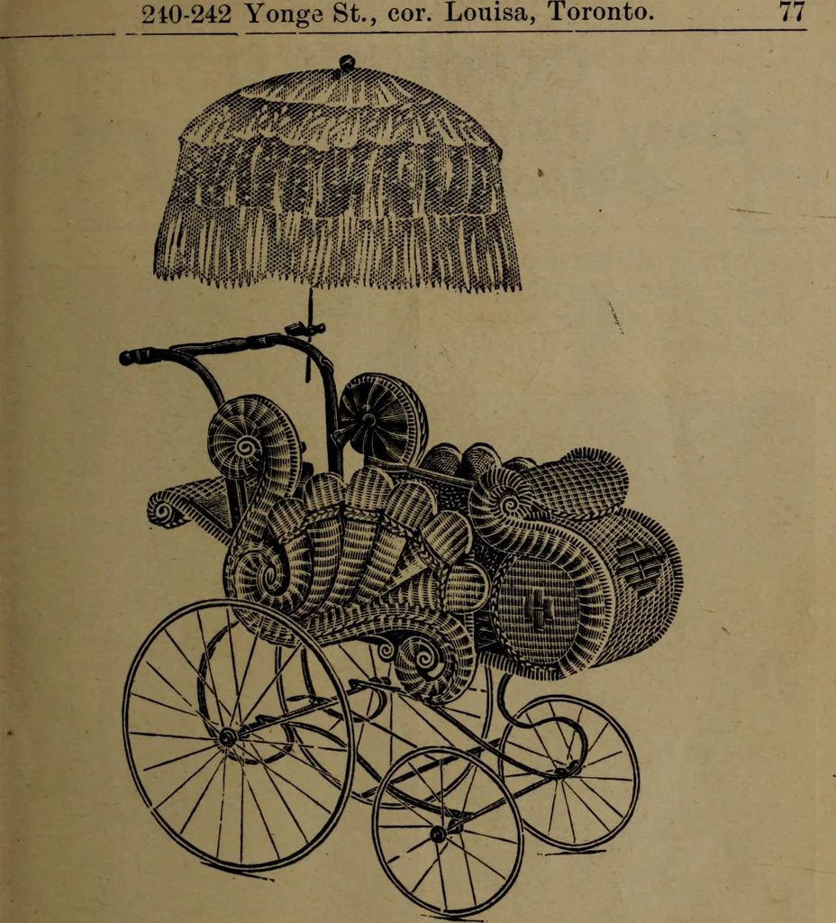 An illustration from Largest dealers in baby carriages, baby vehicles and reed furniture in Canada / The Richard Simpson Co., Limited, Toronto, Canada., 1902, leaf 78