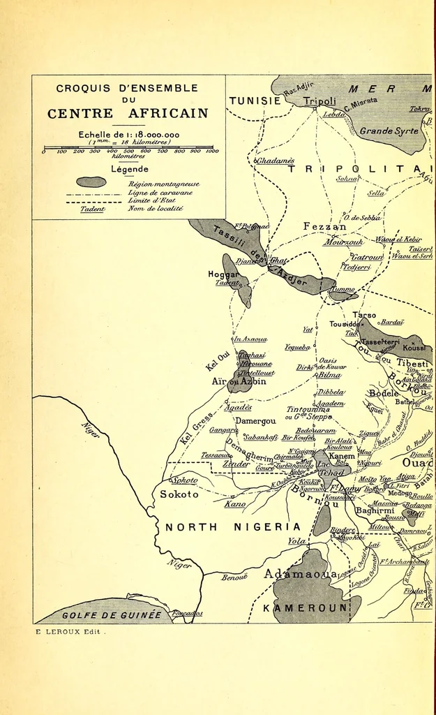 An illustration from La région du Tchad et du Oudaï; études ethnographiques, dialecte Toubou, 1912, leaf 283