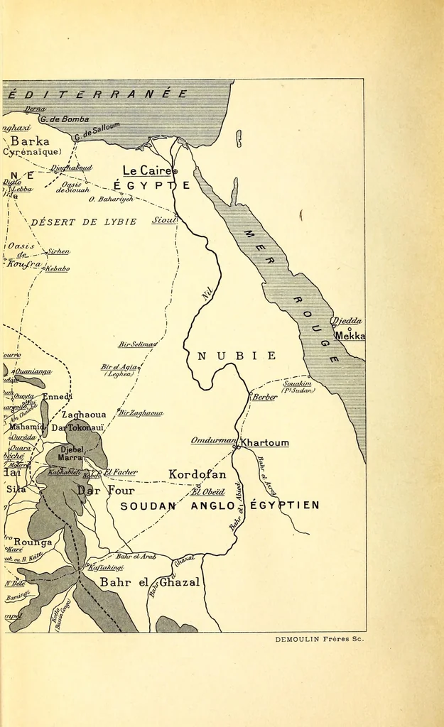 An illustration from La région du Tchad et du Oudaï; études ethnographiques, dialecte Toubou, 1912, leaf 286