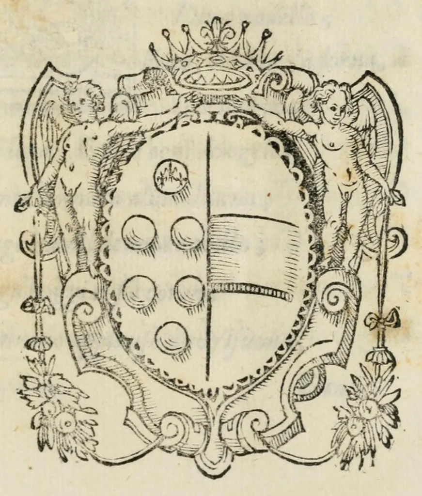 An illustration from L'Argonavtica del s. Francesco Cini : rappresentata in Arno per le nozze del sereniss. d. Cosimo de Medici, principe di Toscana, e della serenissima arcidvchessa Maria Maddalena d'Avstria : Firenze, l'anno MDCVIII, 1608, leaf 3