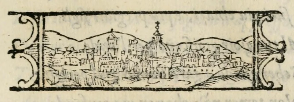 An illustration from L'Argonavtica del s. Francesco Cini : rappresentata in Arno per le nozze del sereniss. d. Cosimo de Medici, principe di Toscana, e della serenissima arcidvchessa Maria Maddalena d'Avstria : Firenze, l'anno MDCVIII, 1608, leaf 5