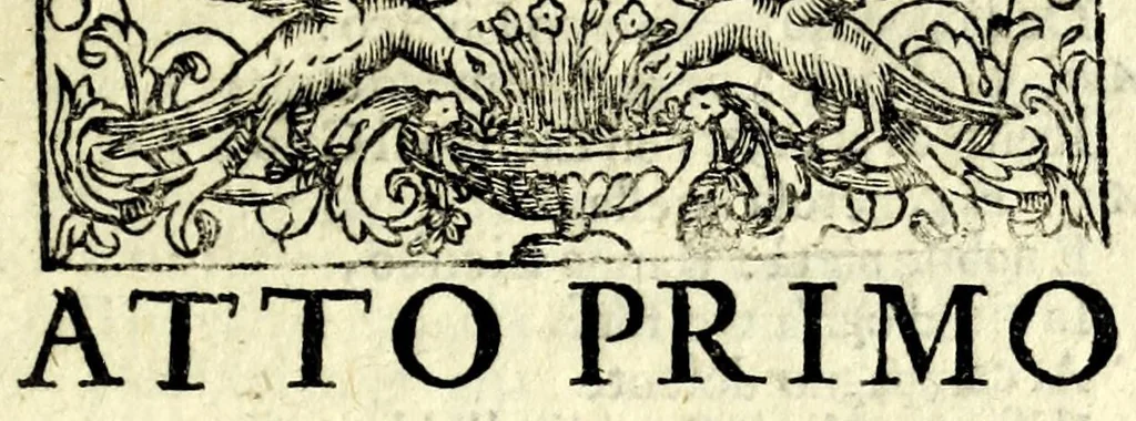 An illustration from L'Aristodemo : tragedia, 1699, leaf 19