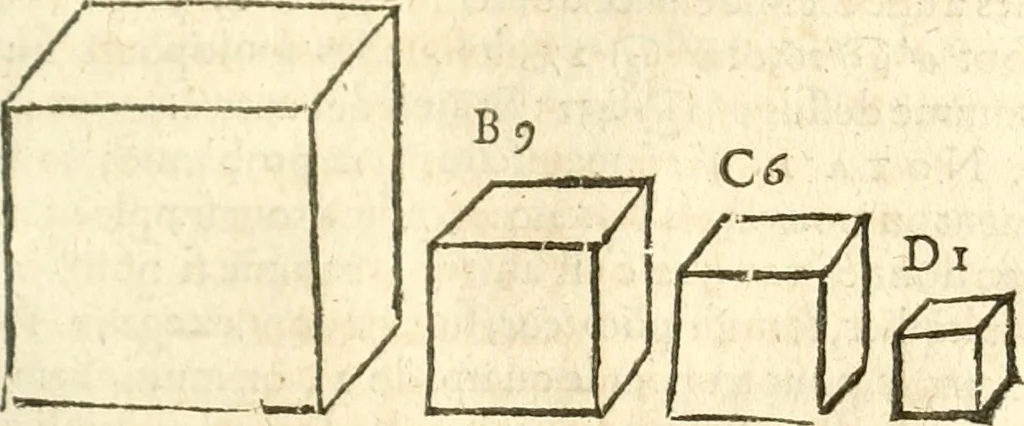 An illustration from L'arithmetiqve de Simon Stevin de Brvges, 1625, leaf 148