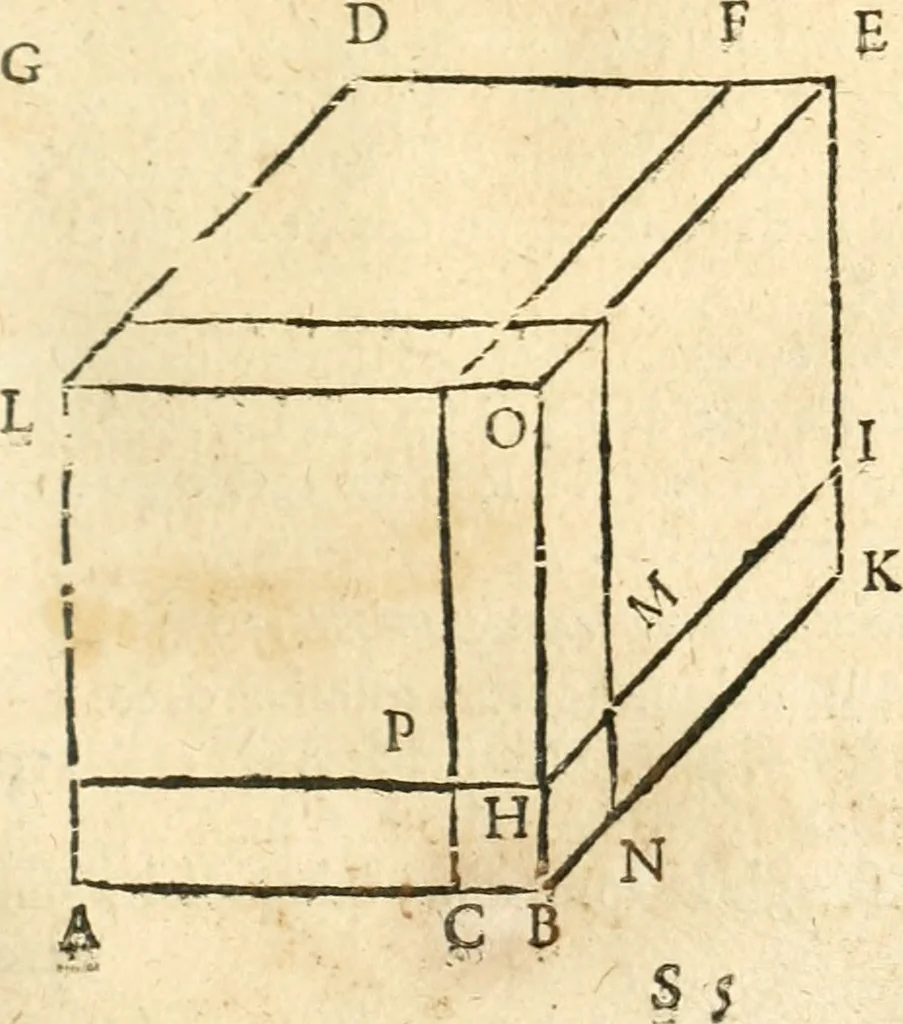 An illustration from L'arithmetiqve de Simon Stevin de Brvges, 1625, leaf 296