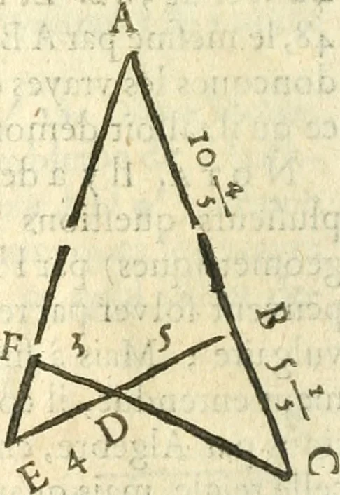 An illustration from L'arithmetiqve de Simon Stevin de Brvges, 1625, leaf 835