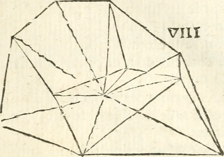 An illustration from L'arithmetiqve en sa perfection mise en pratiqve selon l'vsage des financiers, banqviers et marchands. Contenant vne ample & familiere explication de ses principes, tant en nombres entiers qu'en fractions. Avec vn traité de geometrie pratique appliquée à l'arpentage & au toisé, tant des superficies que des corps solides, et vn abregé d'algebre, suiuy de quantité de questions non moins curieuses que necessaires, 1668, leaf 358