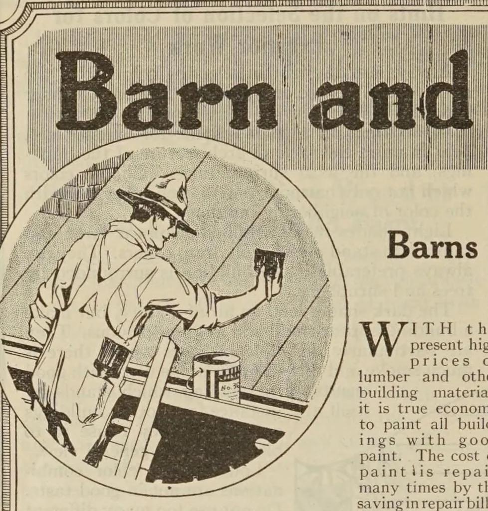 An illustration from Larkin paints : factory prices, 1920, 1920, leaf 12