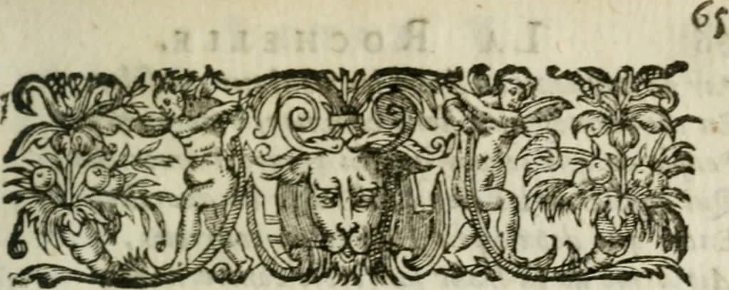 An illustration from La Rochelle. Av roy tres-chrestien Lovis le Ivste, 1634, leaf 66