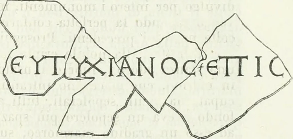 An illustration from La Roma sotterranea cristiana, 1864, leaf 268