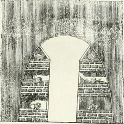 An illustration from La Roma sotterranea cristiana, 1864, leaf 396