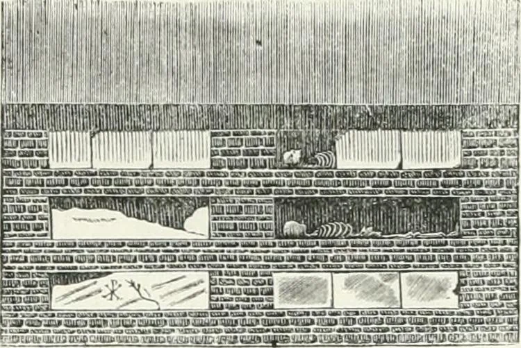 An illustration from La Roma sotterranea cristiana, 1864, leaf 396