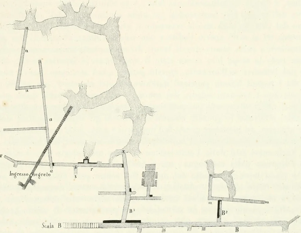 An illustration from La Roma sotterranea cristiana, 1864, leaf 496
