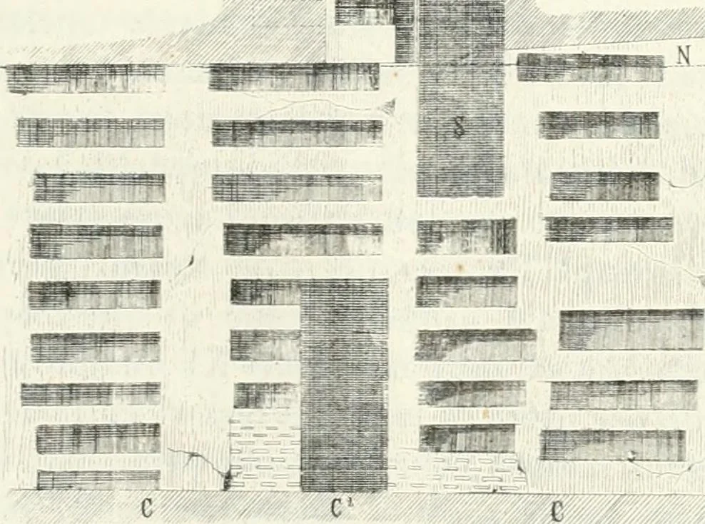 An illustration from La Roma sotterranea cristiana, 1864, leaf 502