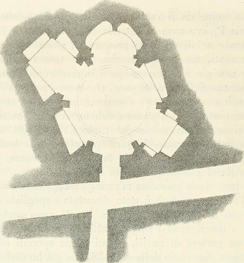 An illustration from La Roma sotterranea cristiana, 1864, leaf 117