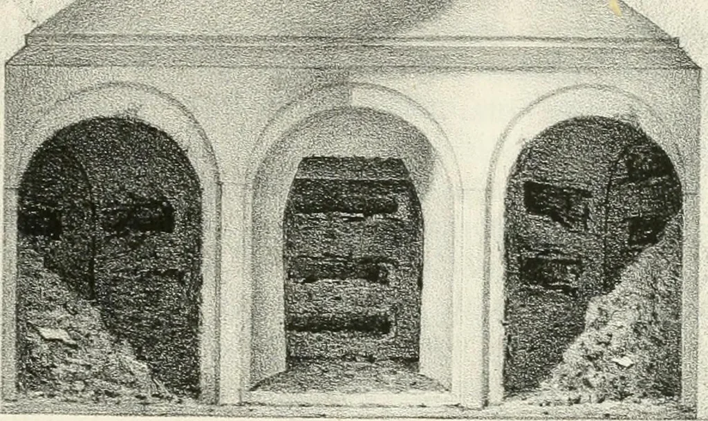 An illustration from La Roma sotterranea cristiana, 1864, leaf 118