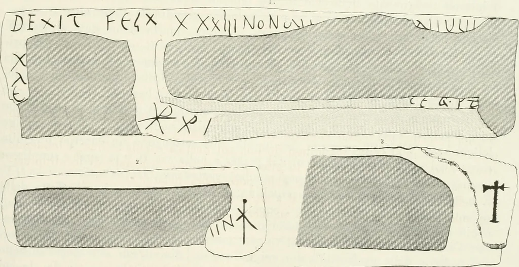 An illustration from La Roma sotterranea cristiana, 1864, leaf 190