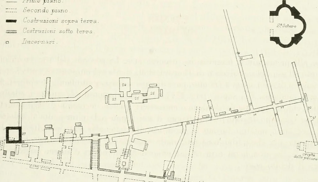 An illustration from La Roma sotterranea cristiana, 1864, leaf 196
