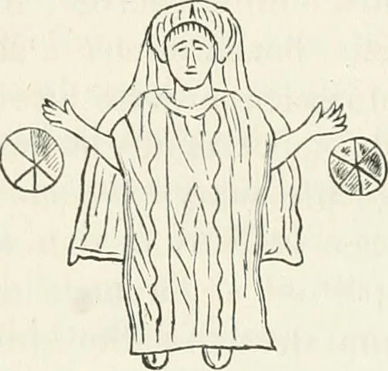 An illustration from La Roma sotterranea cristiana, 1864, leaf 40