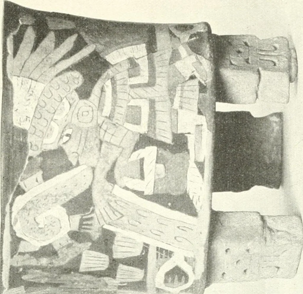 An illustration from L'art ancien du Mexique, simple esquisse, 1922, leaf 40