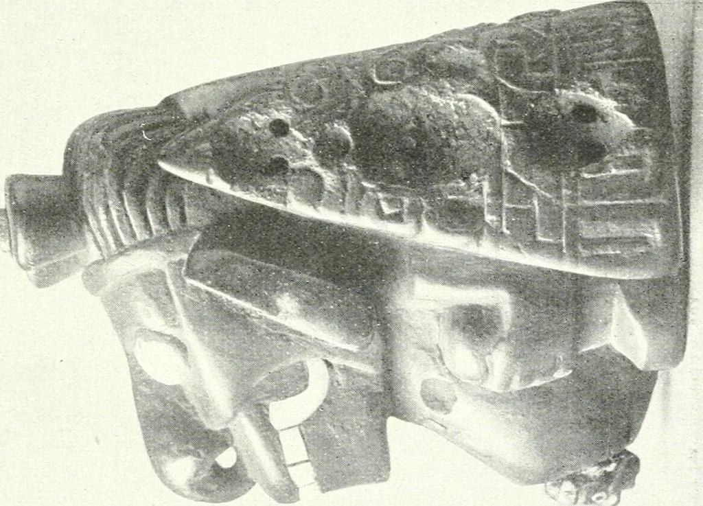 An illustration from L'art ancien du Mexique, simple esquisse, 1922, leaf 42