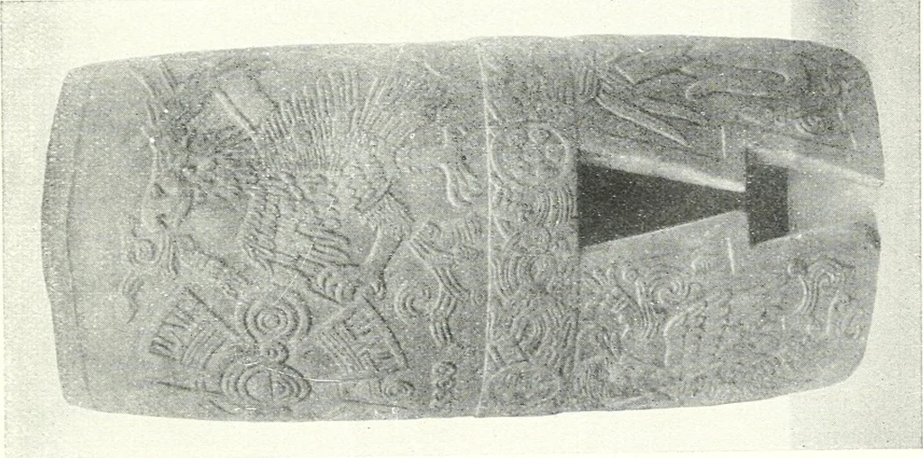 An illustration from L'art ancien du Mexique, simple esquisse, 1922, leaf 46