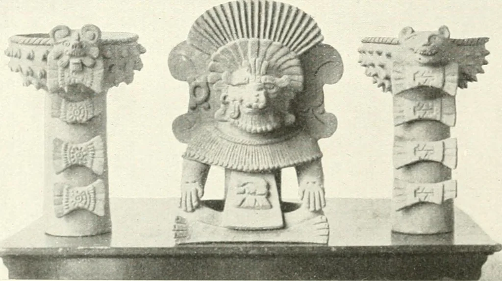 An illustration from L'art ancien du Mexique, simple esquisse, 1922, leaf 69