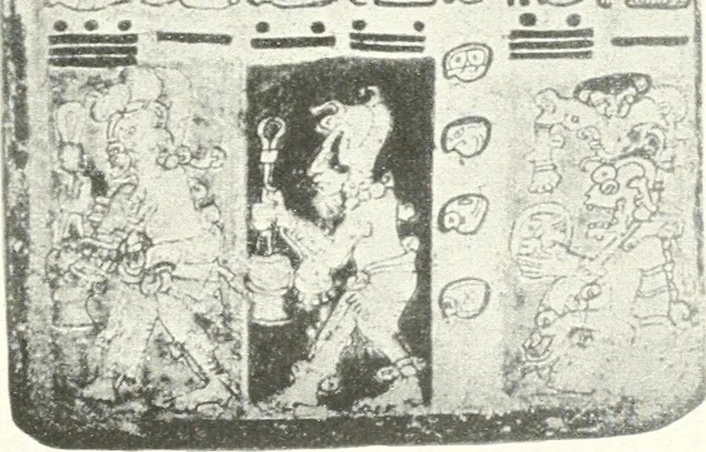 An illustration from L'art ancien du Mexique, simple esquisse, 1922, leaf 82