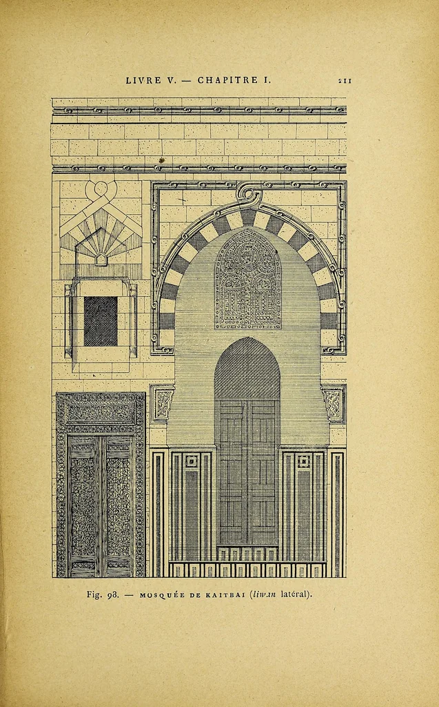 An illustration from L'art arabe, 1893, leaf 215