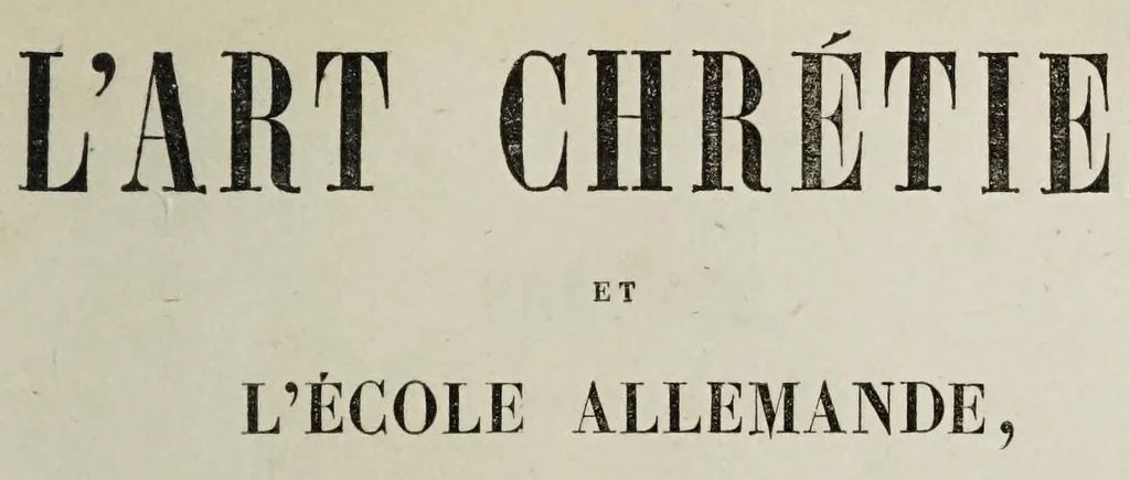 An illustration from L'art chrétien et l'École Allemande, 1856, leaf 9