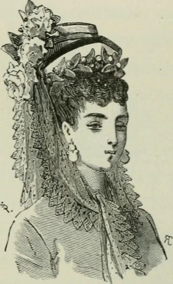An illustration from L'art dans la parure et dans le vêtement, 1875, leaf 166