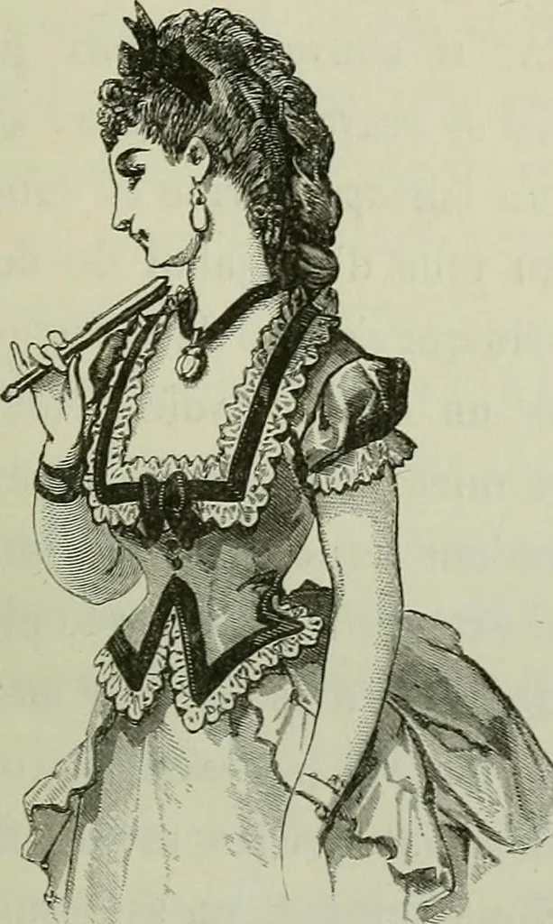 An illustration from L'art dans la parure et dans le vêtement, 1875, leaf 217