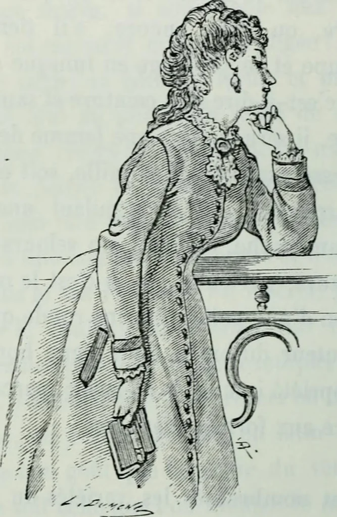 An illustration from L'art dans la parure et dans le vêtement, 1875, leaf 220