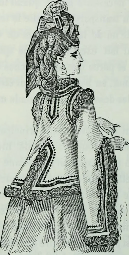 An illustration from L'art dans la parure et dans le vêtement, 1875, leaf 224