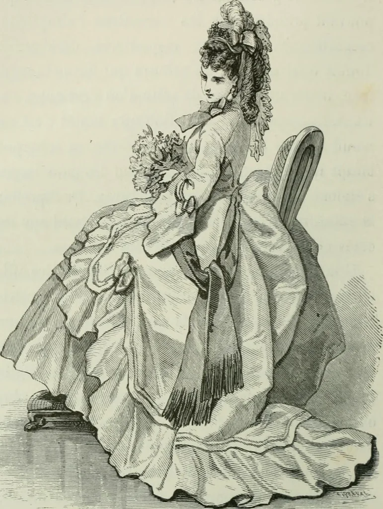 An illustration from L'art dans la parure et dans le vêtement, 1875, leaf 232