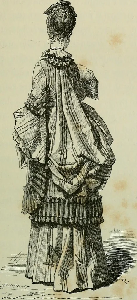 An illustration from L'art dans la parure et dans le vêtement, 1875, leaf 243