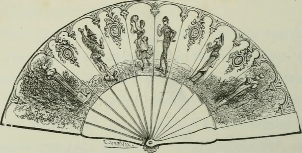 An illustration from L'art dans la parure et dans le vêtement, 1875, leaf 274