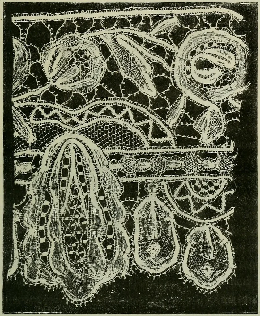 An illustration from L'art dans la parure et dans le vêtement, 1875, leaf 297