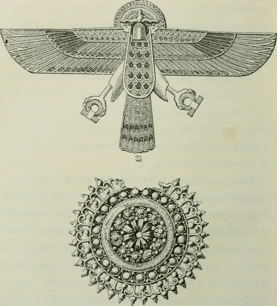 An illustration from L'art dans la parure et dans le vêtement, 1875, leaf 336