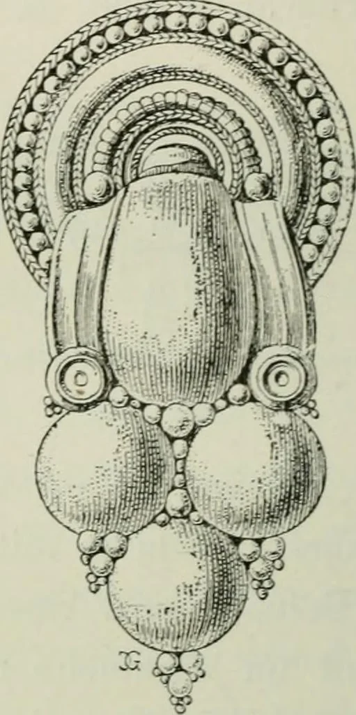 An illustration from L'art dans la parure et dans le vêtement, 1875, leaf 342