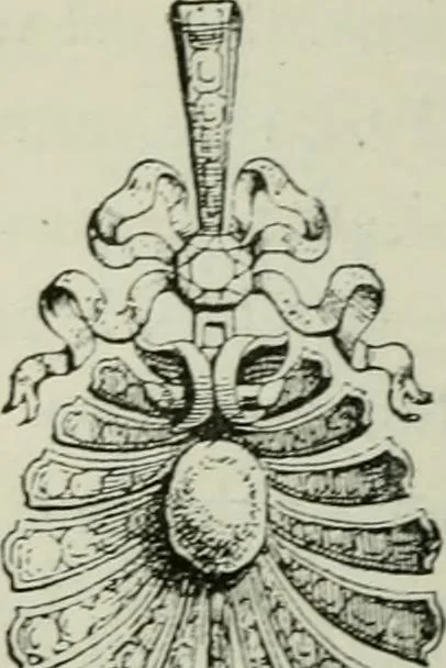 An illustration from L'art dans la parure et dans le vêtement, 1875, leaf 348
