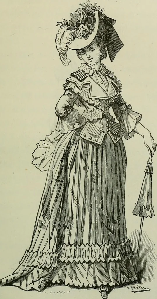 An illustration from L'art dans la parure et dans le vêtement, 1875, leaf 371